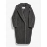 MAX MARA - OPOSSUM Wool and Teddy Coat - Blended Grey