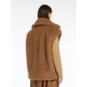 MAX MARA - TEANO Teddy Fabric Waistcoat - Camel