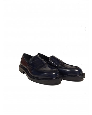 GUGLIELMO ROTTA - Pasty leather loafers - Blue