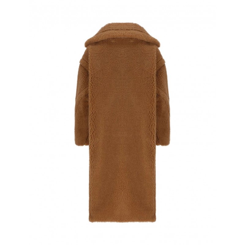 MAX MARA - EDOARDO Teddy Fabric Coat - Camel
