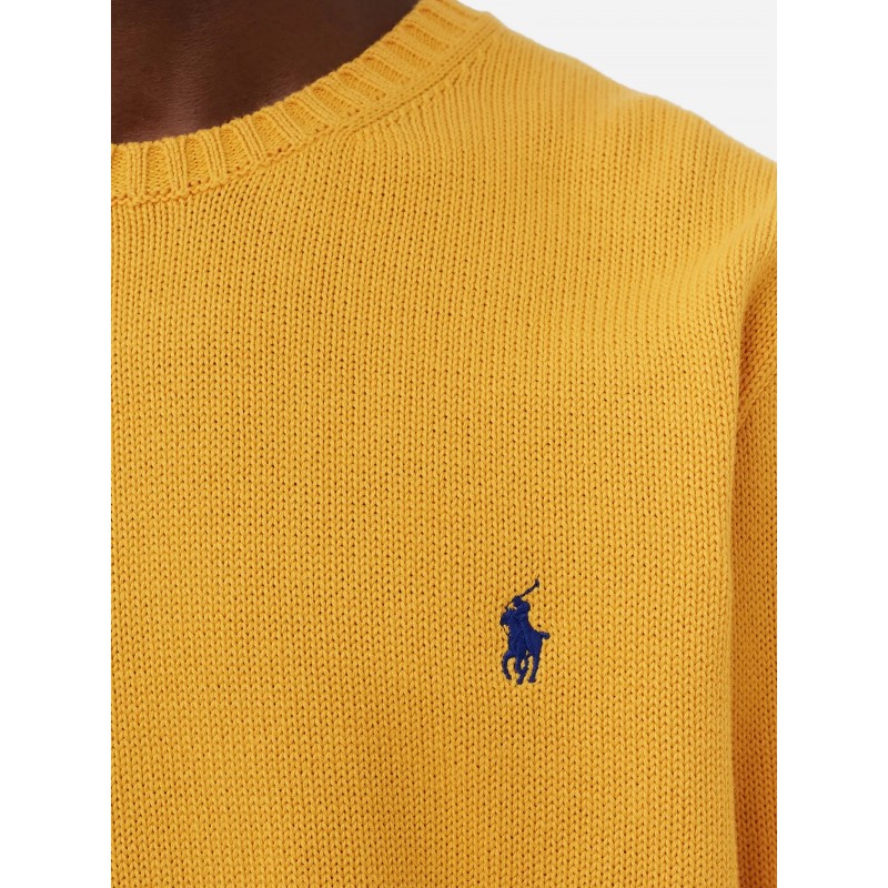POLO RALPH LAUREN - Polo Ralph Lauren crewneck sweater with logo - Gold Bugle