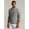 POLO RALPH LAUREN - Cotton cable sweater with hood - Gray
