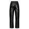 PINKO - PERNILLA Faux Leather Trousers - Black
