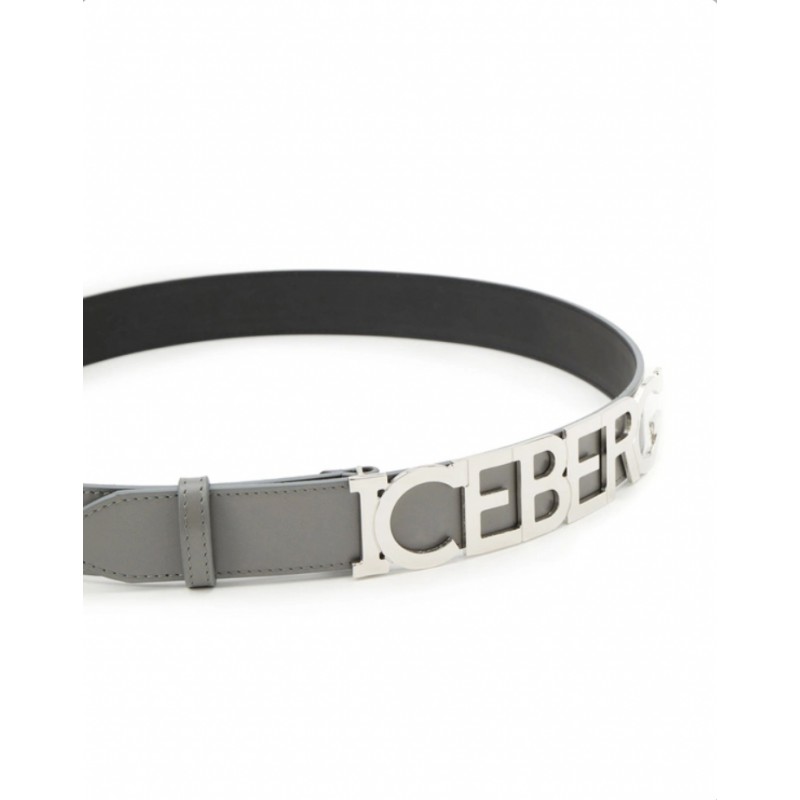 ICEBERG - Belt with Logo - Black
