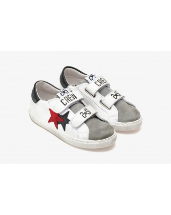 2 STAR- Sneakers 2SB2665  - Bianco/Grigio/Rosso
