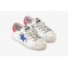 2 STAR- Sneakers 2SB2369-212 -Bianco/Azzurro/Corallo