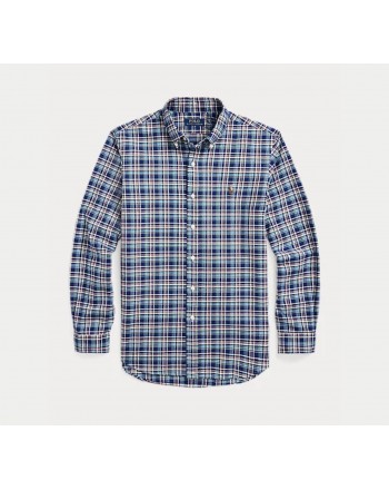 POLO RALPH LAUREN - Camicia Oxford a quadri Custom-Fit - Royal/Blue Multi