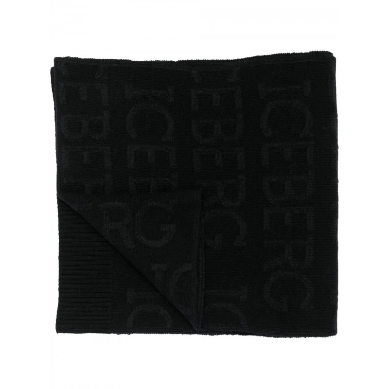 ICEBERG - Logo Wool Scarf - Black