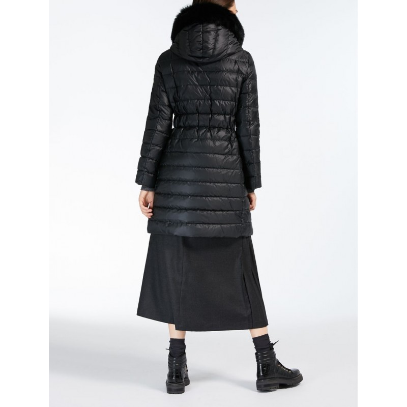 MAX MARA STUDIO - Norcia coat with hood - Black