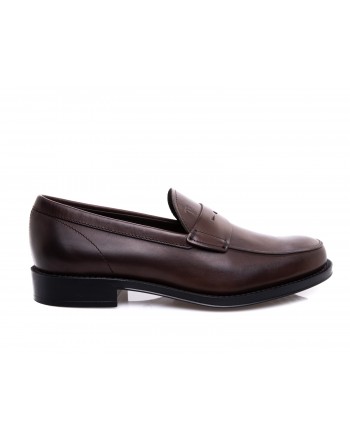 TOD'S - Leather Moccasin - Dark Brown