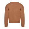 MSGM BABY - Brown boy sweater with logo MS029247 - Biscuit