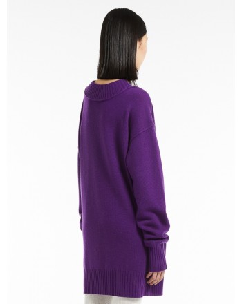 SPORTMAX - LEGENDA Blended Cashmere Oversize Knit - Purple