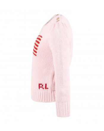 POLO RALPH LAUREN KIDS - Flag sweater - Pink