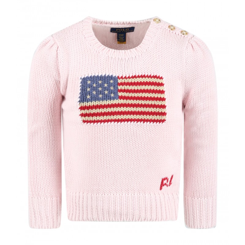 POLO RALPH LAUREN KIDS - Flag sweater - Pink
