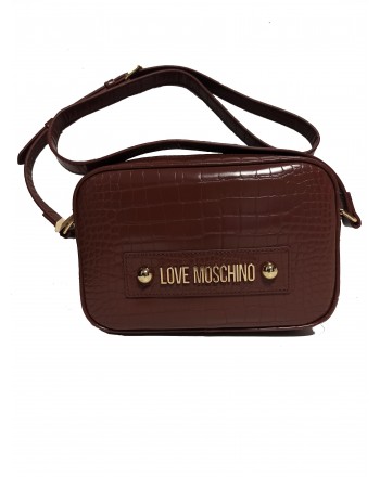 LOVE MOSCHINO - Croco Printed Shoulder Bag