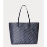 POLO RALPH LAUREN - Collins medium tote in coated canvas - Blue