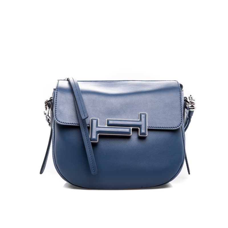 TOD'S - Leather Bag DOUBLE T  - Two tones