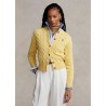 POLO RALPH LAUREN  - Wool and Cashmere Cardigan Knit - Yellow