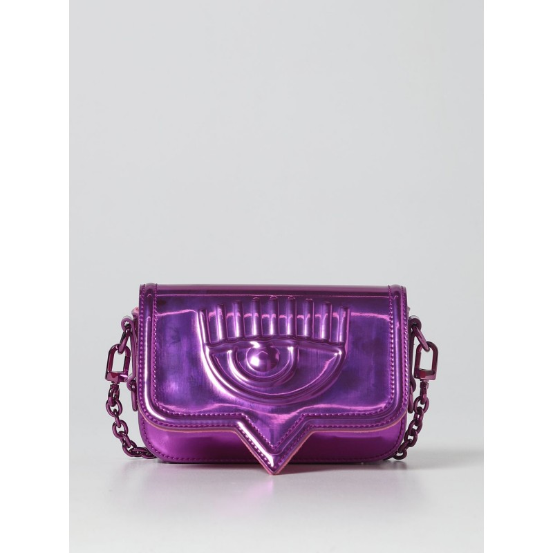 CHIARA FERRAGNI - Iridescent Logo Bag - Rose Violet