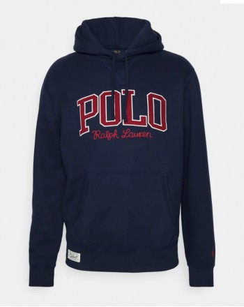 POLO RALPH LAUREN - Hooded Sweatshirt with Logo - Navy