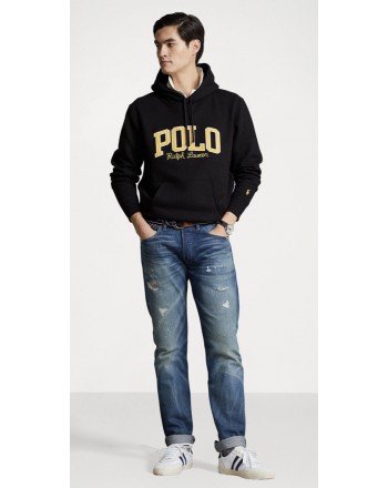 POLO RALPH LAUREN - Hooded Sweatshirt with Logo - Black