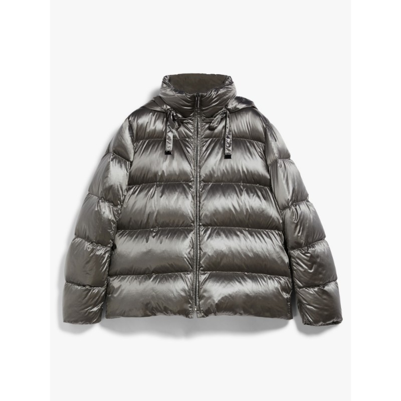 MAX MARA THE CUBE - SPACES Dropsproof Down Jacket - Chrome