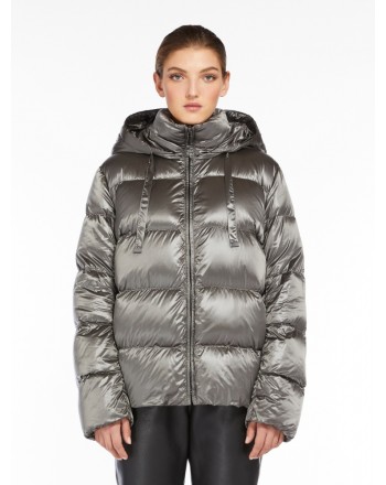 MAX MARA THE CUBE - SPACES Dropsproof Down Jacket - Chrome