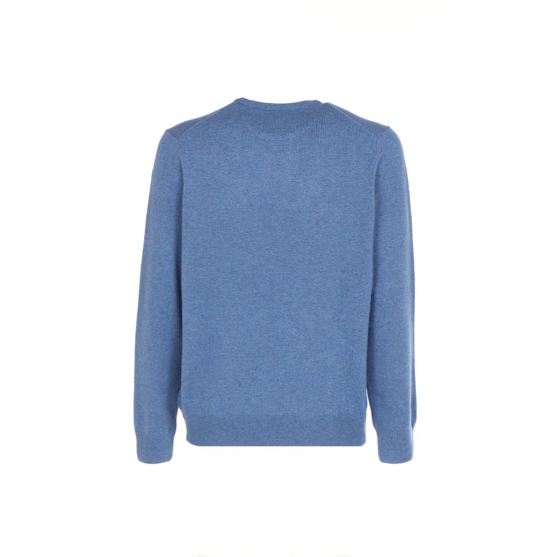 POLO RALPH LAUREN - Crewneck sweater with logo - Twilight Blue Heather