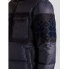 ETRO - Down jacket with coat and details in Denim - Blue
