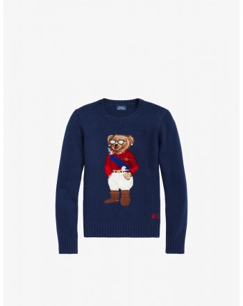 POLO RALPH LAUREN  - Wool and Cashmere Bear - French Navy