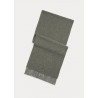 POLO RALPH LAUREN - Virgin wool fringed scarf - Grey