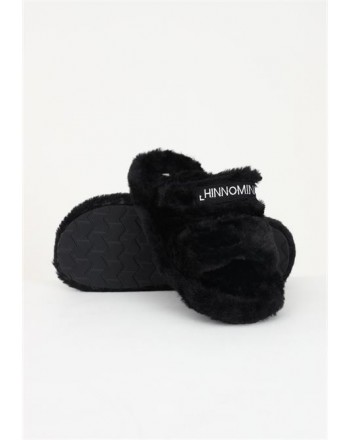 HINNOMINATE - Faux Fur Slippers - Black