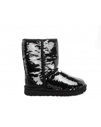 UGG - CLASSIC SHORT SEQUIN boots - Black