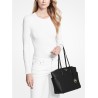 MICHAEL BY MICHAEL KORS - MARILYN MD LEATHER TOTE BAG - BLACK