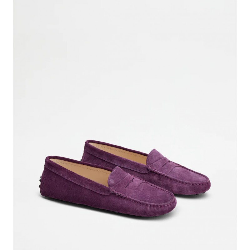 TOD'S - Suede Gums Loafers - Plum Purple