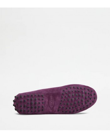 TOD'S - Suede Gums Loafers - Plum Purple