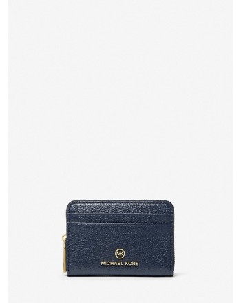 MICHAEL by MICHAEL KORS - Logo Leather Credit Card Holder - Navy