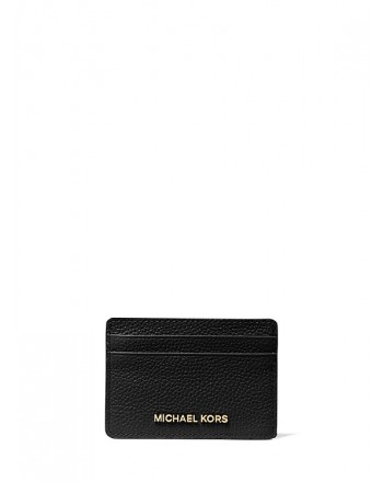 MICHAEL by MICHAEL KORS -  Leather Credit Card Holder - Black