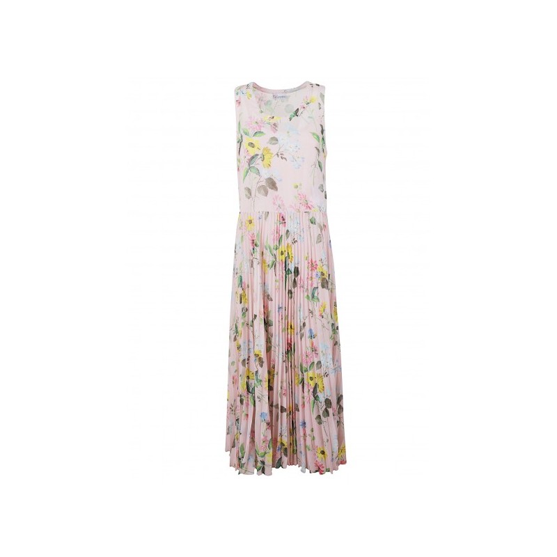RED VALENTINO - DRESS IN FANTASY GEORGETTE - NEW ROSE