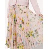 RED VALENTINO - GONNA PLISSE' IN GEORGETTE - NEW ROSE