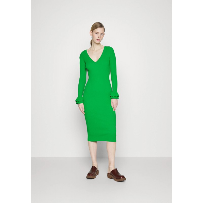 MICHAEL by MICHAEL KORS -  Ruffle Viscose Dress - Spring Green
