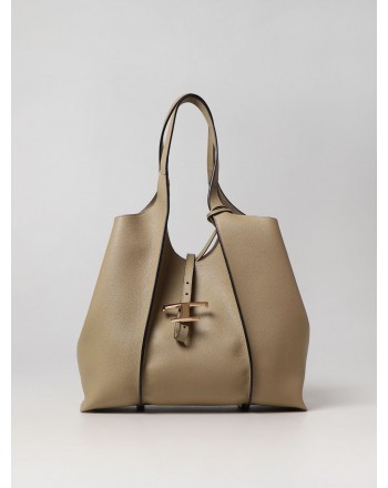 TOD'S - T Timeless bag in grained leather - Rope