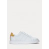 LAUREN  RALPH LAUREN - Sneakers in Pelle ANGELINE  - Bianco/Oro