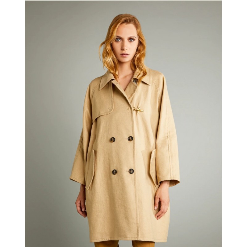 FAY - Doublebreasted Trenchcoat - Cream