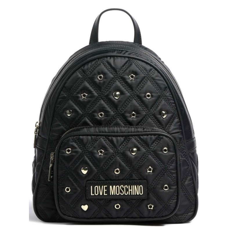 LOVE MOSCHINO - Nylon Studs Backpack JC4271PP0G - Black