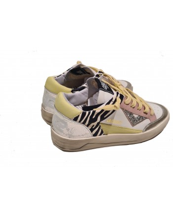 4B12 - Sneakers KYLE D734 - Argento/Zebra