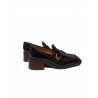 TOD'S - Lion Buckle Leather Loafers - Black