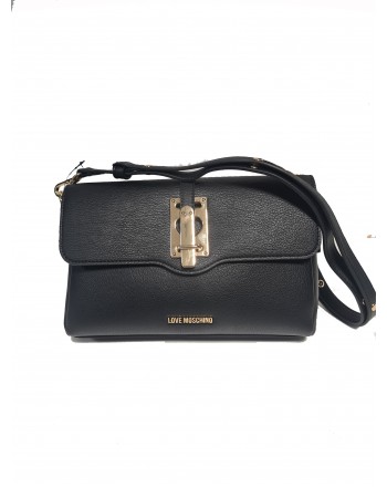 LOVE MOSCHINO - Faux Leather Bag JC431PP0G - Black