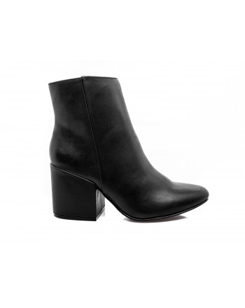 MADDEN GIRL - Short Leather boot with zipper - Black