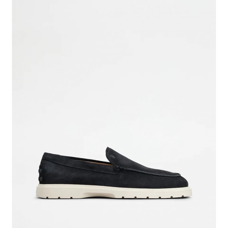 TOD'S -  Suede Slippers Loafers - Blue
